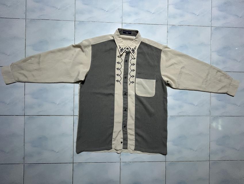 🦅 [RARE ITEM] เสื้อเชิ้ตแขนยาววินเทจแบรนด์ REDENTORE Collezione สไตล์ Rockabilly 50s-90s 🕶️ รูปที่ 3