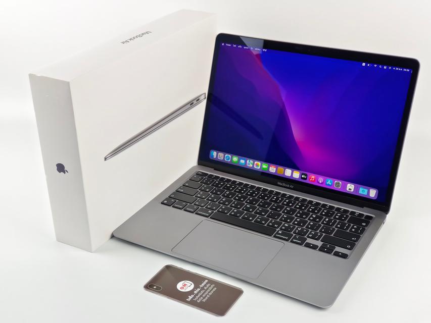 รูป ขาย/แลก Macbook Air M1 (2020) 13นิ้ว Ram16 /SSD512 สี Space Gray ศูนย์ไทย สภาพสวย แท้ ครบกล่อง เพียง 29,900 บาท 1