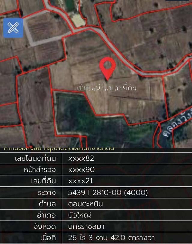 ขายถูก ที่ดิน อ. บัวใหญ่ จ. นครราชสีมา  5