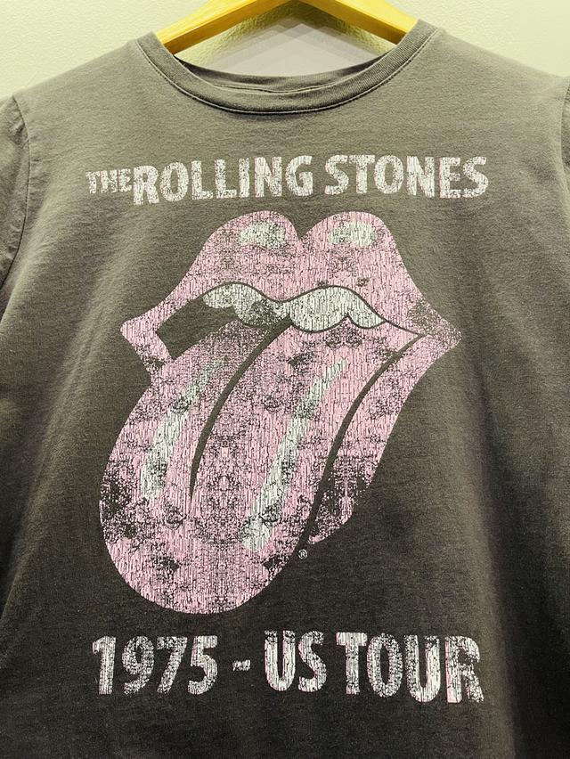 เสื้อยืด H&M ลาย The Rolling Stones ของแท้ (เสื้อผู้หญิง) Size S 19x24.5 ส่งฟรี