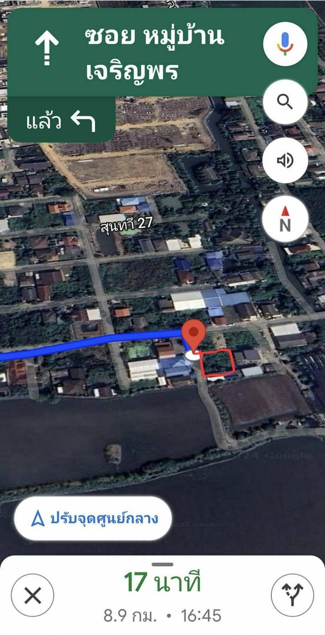 ขายที่ดินเปล่า 100 ตารางวา ซอยบรม 74 กรุงเทพ เขตทวีฒนา ถมแล้ว หน้ากว้าง 20 เมตร ลึก 20 เมตร 4
