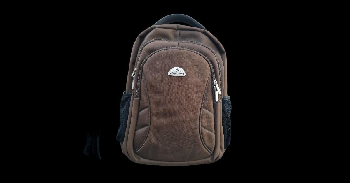 กระเป๋าเป้ Samsonite มือสอง กระเป๋าที่เราซื้อมาใช้เอง สีน้ำตาล มีช่องใส่ของหลายช่อง แบ็คแพ็ค 2-3 คืนได้สบายๆ รูปที่ 2