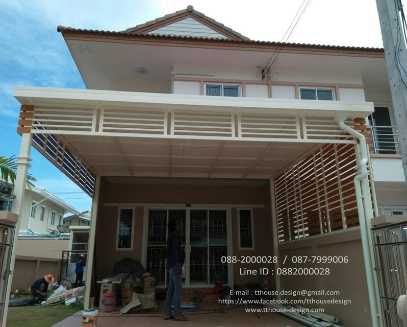 รับเหมา ต่อเติม โครงหลังคา กันสาด Line dddesign23 รูปที่ 17