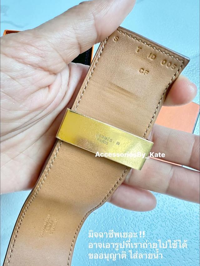 Used Like New Hermes CDC Bracelet Red Epsom Leather  17