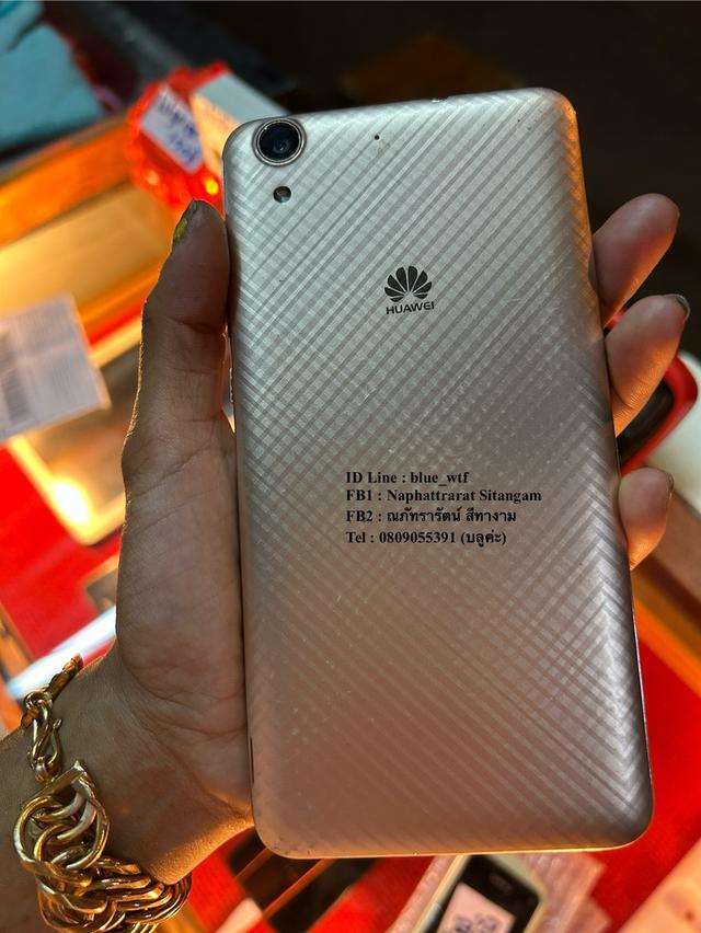 Huawei Y6II สีทอง จอ5.5นิ้ว 4G 2ซิม Rom16 Ram2 จอใหญ่ แบตทน สวย ปกติ ได้ทุกซิม