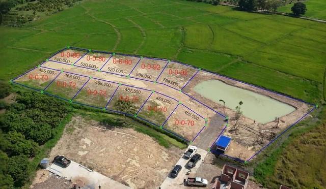 ขายที่ดินเปล่าแบ่งแปลง 70-92ตรว. เริ่ม 455,000บ. ฟรีโอน ถมดินแล้ว น้ำประปา ไฟฟ้า ถนนคอนกรีต ใกล้บ้านถวาย ต.ขุนคง อ.หางดง 1