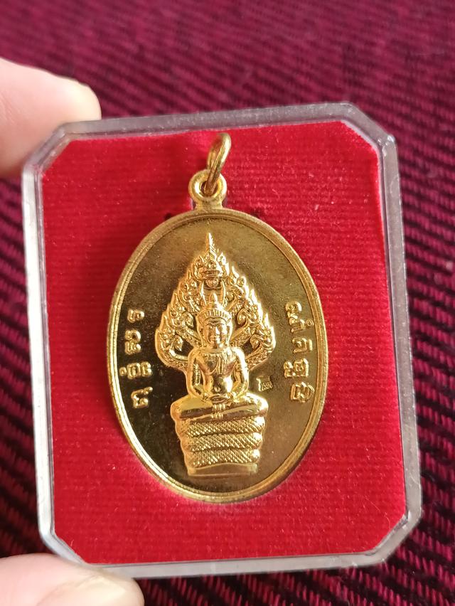 เหรียญทองฝาบาตร พระนาคปรก รุ่นแรก หลวงพ่อสุนทร วัดหนองสะเดา สระบุรี ปี 2559 5