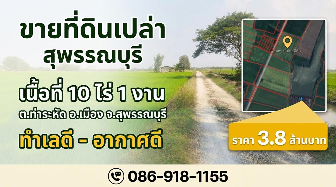 ขายที่เปล่า (ที่นา) จ. สุพรรณบุรี 2