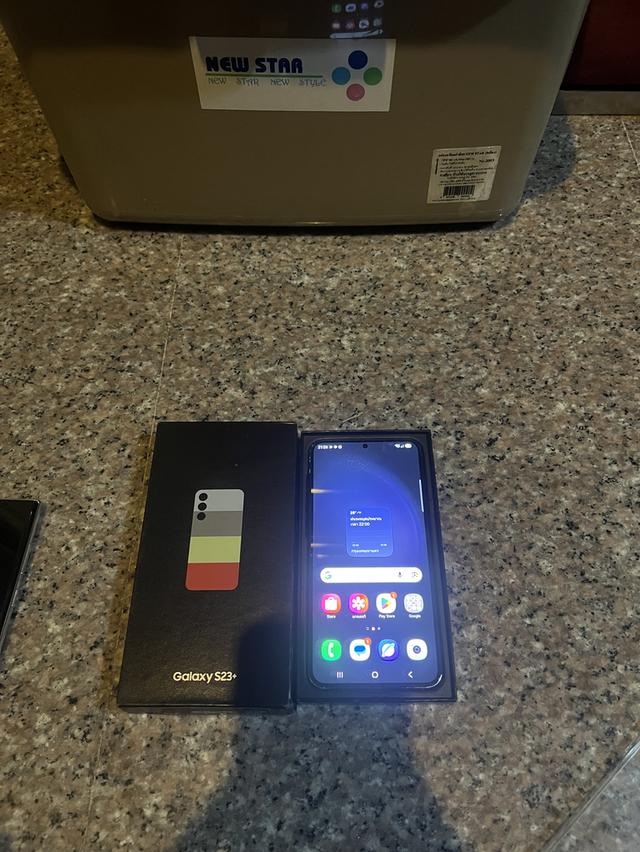 ขายSamsungS23PlusสีหายากGraPhite512กิ๊กมีกล่องจอสวยๆจอไม่มีจุดไม่มีเส้นใช้งานดีถูกๆ