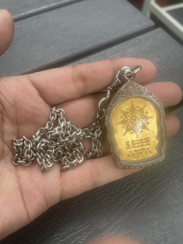 ขายสร้อยเงินแท้หนัก3บาทพร้อมหวงห่อยพระตัวพุ็ค 2