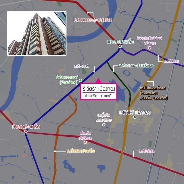 คอนโด 2ห้องนอน 2ห้องน้ำ ริเวียร่า2 เมืองทองธานี เช่า 9