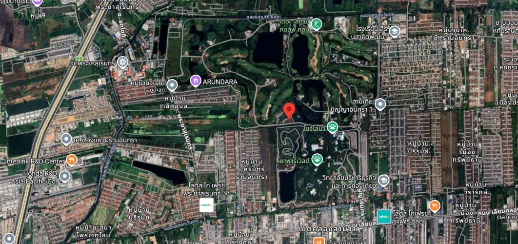 ขายที่ดินเปล่าถมแล้วแปลงหัวมุม ขนาด 407 ตารางวา อยู่ในเดอะเลกาซี่กอล์ฟคลับ / หมู่บ้านวินสัน 3