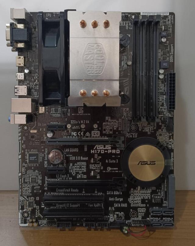 Mainboard (เมนบอร์ด) ASUS H170-PRO พร้อม CPU Core i3 7100 / 3.90Ghz 3