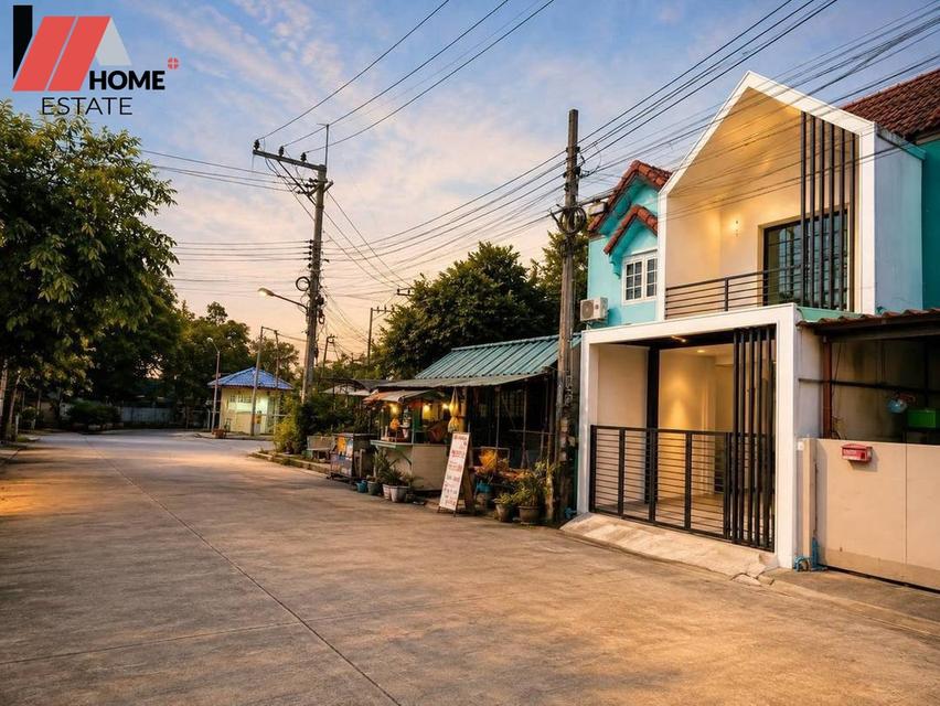หมู่บ้านพร้อมจิตร ซอยกันตนา - บางใหญ่ หน้าสวน หลังติดทุ่งนา ลมดี วิวธรรมชาติ 5