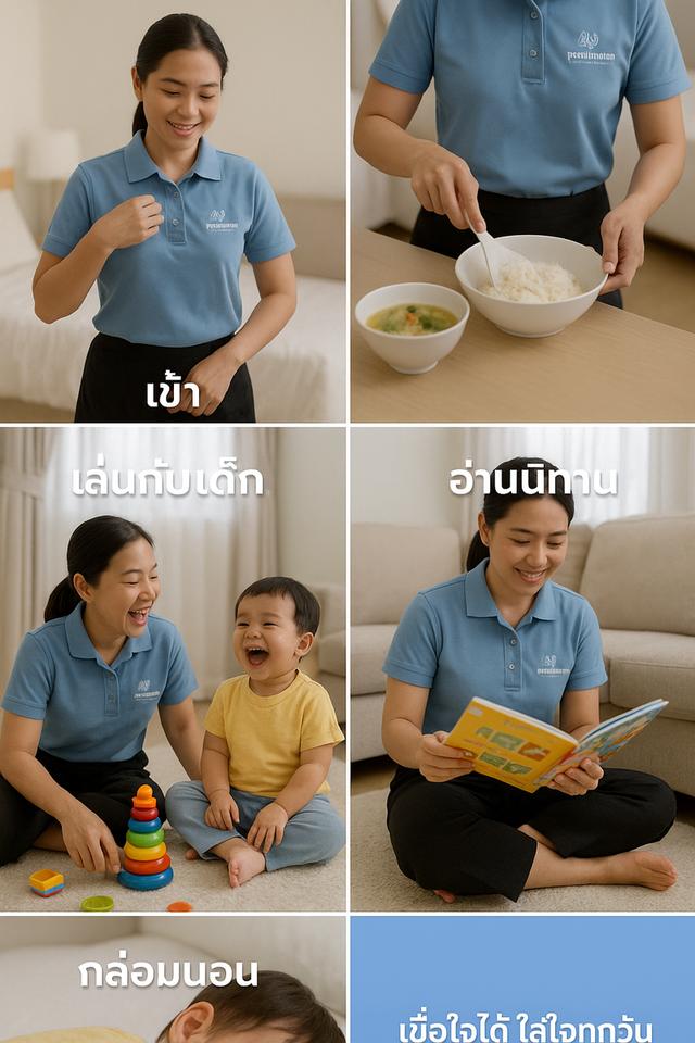 พี่เลี้ยงเด็ก แม่บ้าน คนดูแลผู้สูงอายุ บริการจัดส่งทั่วประเทศ รูปย่อยที่ 3
