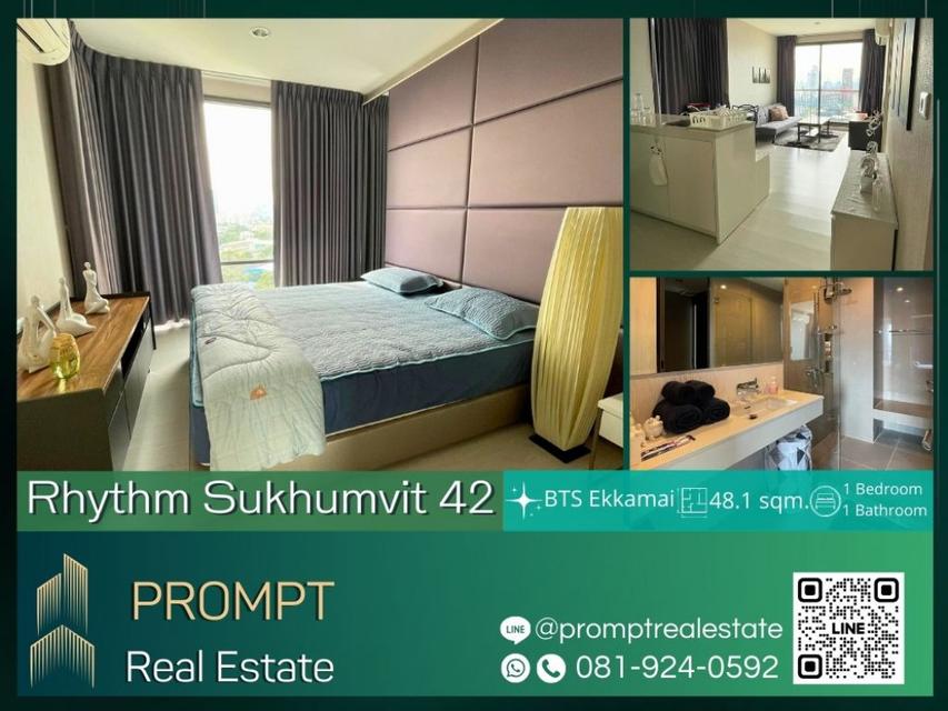 QR03838 - Rhythm Sukhumvit 42 - 48.1 sqm - BTS Ekkamai- Ekkamai Gateway