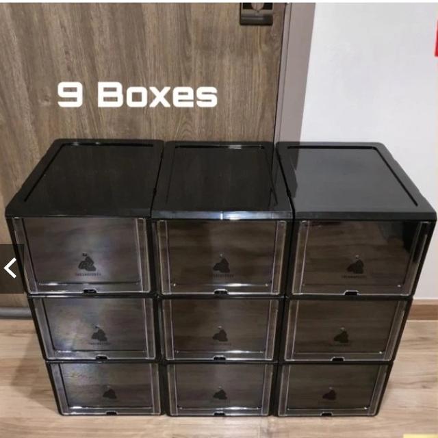 กล่องรองเท้า Edition Set 9 กล่อง/กล่องใส่รองเท้า ฝาสไลด์