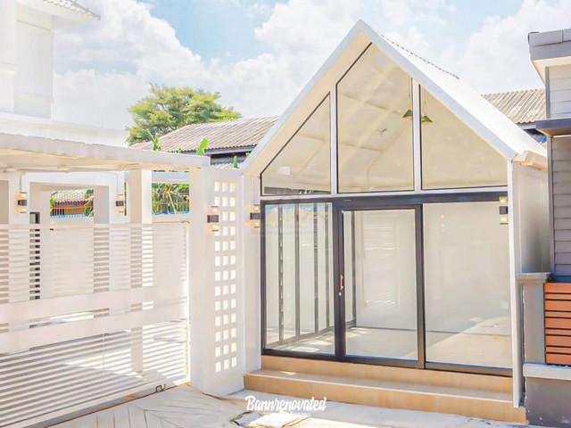 ขายบ้านเดี่ยว 2 ชั้น 54 ตรว. อารียา ชบา นวลจันทร์ 56 หลังมุม รีโนเวทโทนขาว ใกล้เลียบด่วน 2