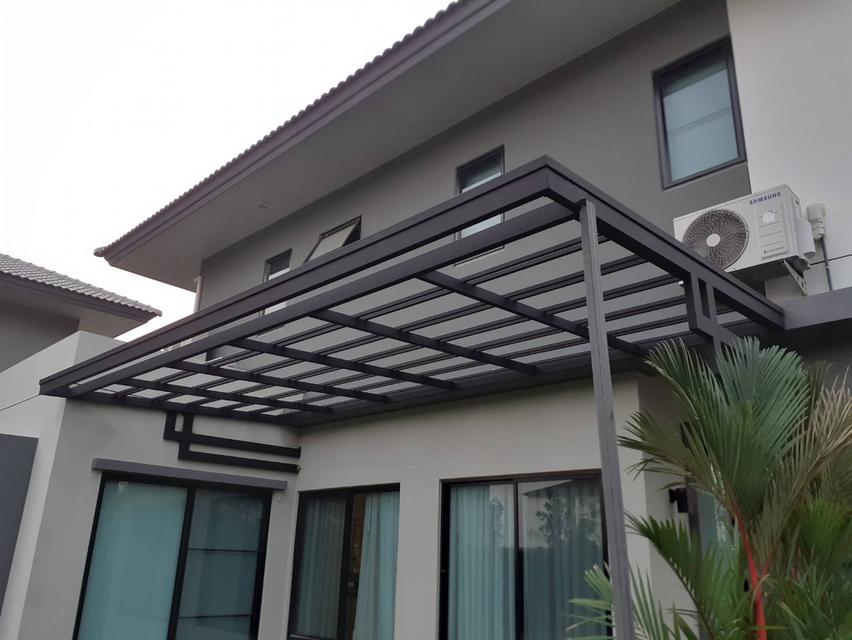 รับต่อเติม โครงหลังคากันสาด ต่อเติมห้องครัว เทพื้นปูกระเบื้อง Line dddesign23 12