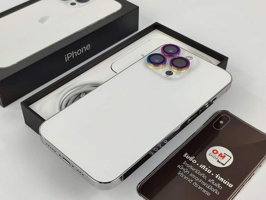 รูป ขาย/แลก iPhone13 Pro 256GB Silver ศูนย์ไทย ประกันศูนย์ 10/10/2565 สภาพสวยมาก สุขภาพแบต96% แท้ ครบกล่อง เพียง 32,900 บาท  5