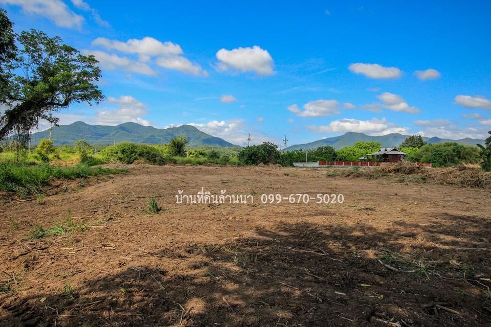 ที่ดิน 3 ไร่หน้าติดถนน หลังติดแม่น้ำวาง วิวภูเขา 10