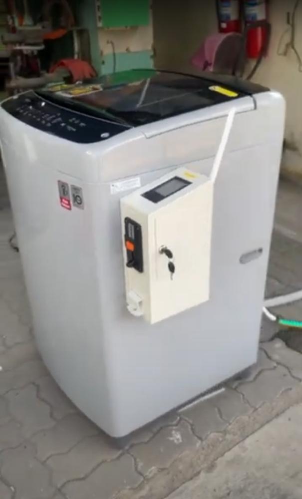 LG เครื่องซักผ้าหยอดเหรียญ 2 ระบบ แบบหยอดเหรียญ พร้อม แบบสแกนจ่ายQR รุ่น t2314vs2b (ต้องใช้สัญญาณไวไฟ WIFI) Smart Inverter Motor 6