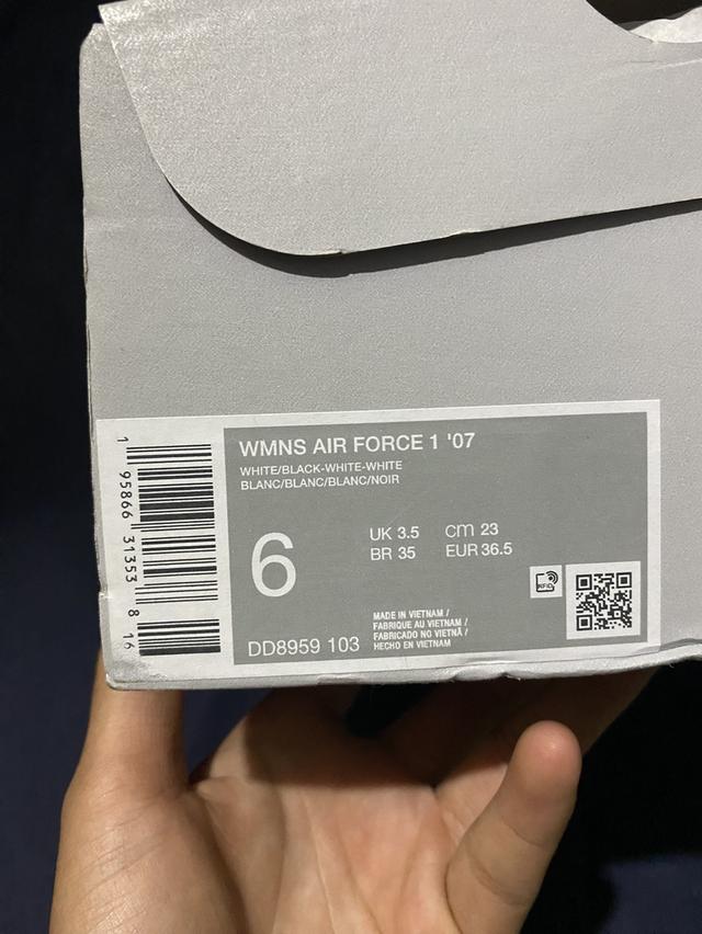 Nike Air Force 1 Low White Black (2022) (Women's) รูปที่ 5