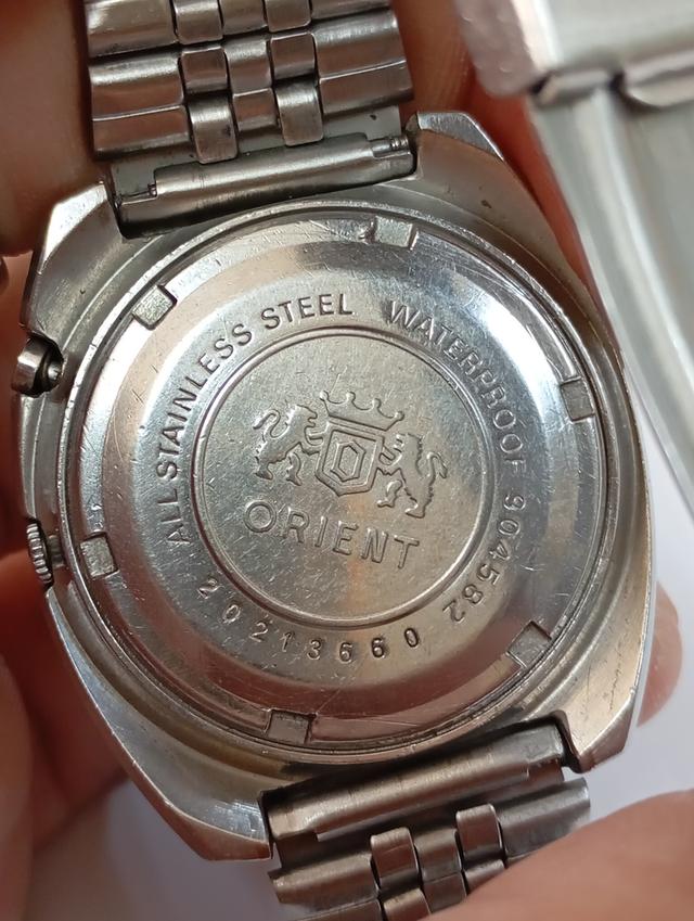 Orient วินเทจ Auto 2หน้าต่าง ปี1961 เดินดีปกติ กระจกมีรอยนิดหน่อยตามอายุ สายเดิมแน่นๆ ชอบทักได้ รูปที่ 7