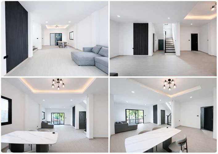 H-114 : บ้าน 35 ตร.วา Renovate ใหม่ทั้งหลัง ม.พร้อมพัฒน์ 1 รามอินทรา ซ.หทัยราษฎร์ 39 คลองสามวา 4