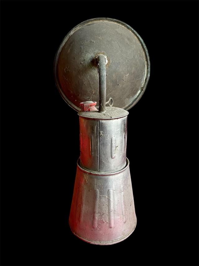 ตะเกียงโบราณ ตะเกียงแก๊ส Carbide Lamp แบบดั้งเดิม อายุหลายสิบปี รูปที่ 4