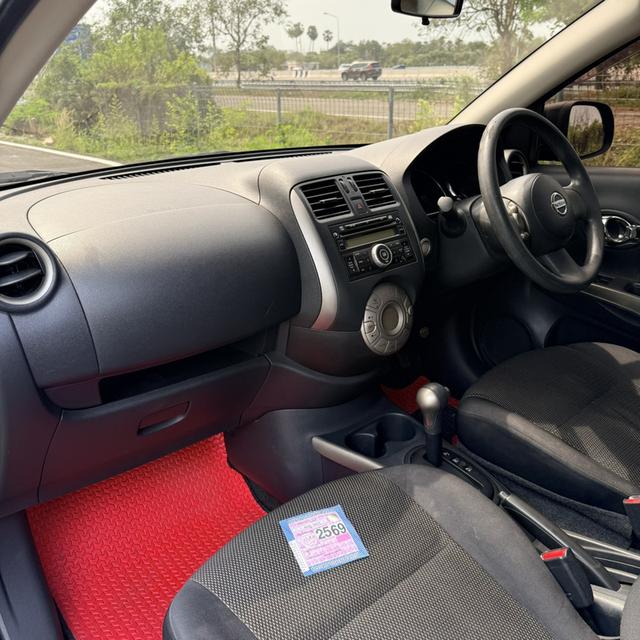 NISSAN ALMARA VL TOP AUTO 2013 ✅ไม่เคยชน ไม่เคยคว่ำ น้ำไม่ท่วม ไม่แก็ส ❇️ปุ่มสตาร์ท ภายในสะอาด ✅Aisbag ABS รถดีพร้อมใช้ ❇️เล่มสวยพร้อมโอน รูปที่ 8