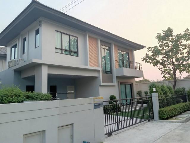 MHR223 ปล่อยเช่าบ้านเดี่ยวหลังมุม 53 ตร.วา ทิศเหนือ ตำแหน่งหน้าสวน โครงการเอสซี แอสเสท 4 นอน 3 น้ำ ติดตั้งแอร์ Inverter 6 เครื่อง 4