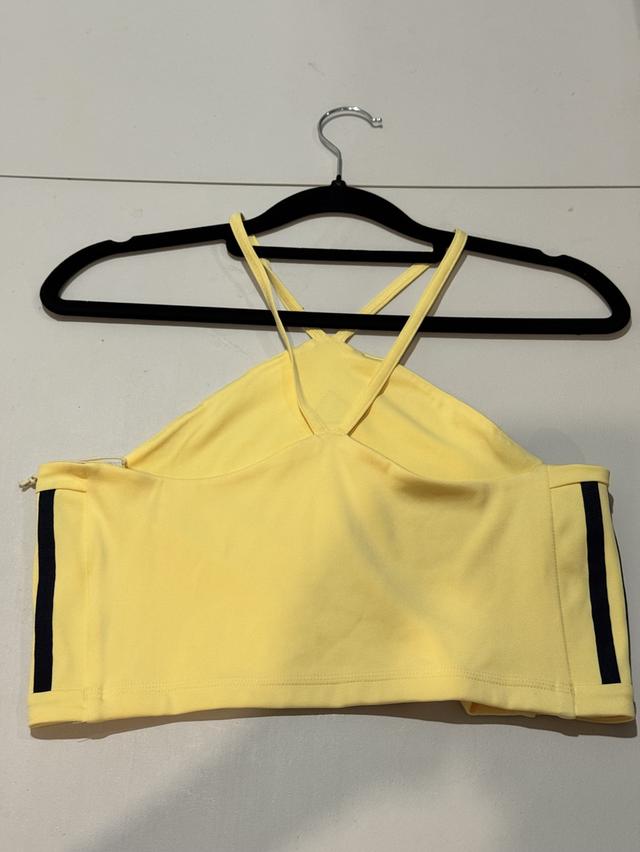 Adidas Tiro Cut 3-Stripes Summer Triangle Tank Top Color Almost Yellow รูปที่ 5