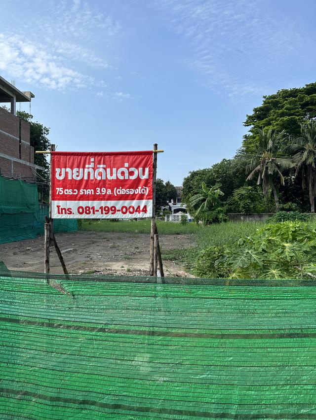 ที่ดินเปล่า เนื่อที่ 75 ตรว หมู่บ้านการ์เด้นโฮม วิลเลจ  2