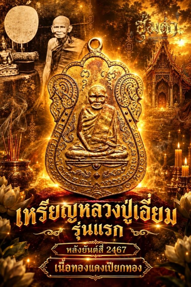 🔥 หลวงปู่เอี่ยม วัดหนัง รุ่นแรก หลังยันต์สี่ (2467)