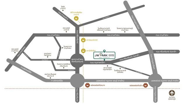 P371 ให้เช่า โฮมออฟฟิศ โครงการ เจ ดับบลิว พาร์ค  กรุงเทพกรีฑา  JW Park Home Office Krungthep Kreetha ทิศเหนือ 2