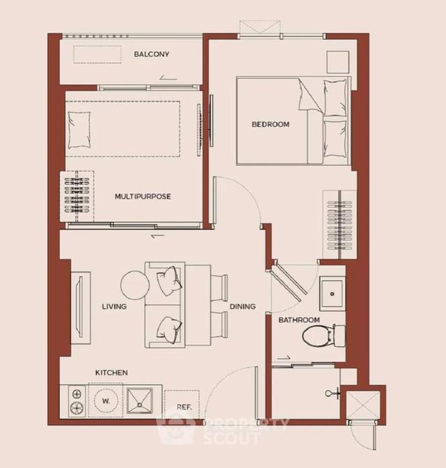 ขายดาวน์คอนโด  Metris District Ladprao เพียง 330,000 บาท 1 bedroom plus ใกล้ MRT ลาดพร้าว 34.70sqm เลี้ยงสัตว์ได้ 7