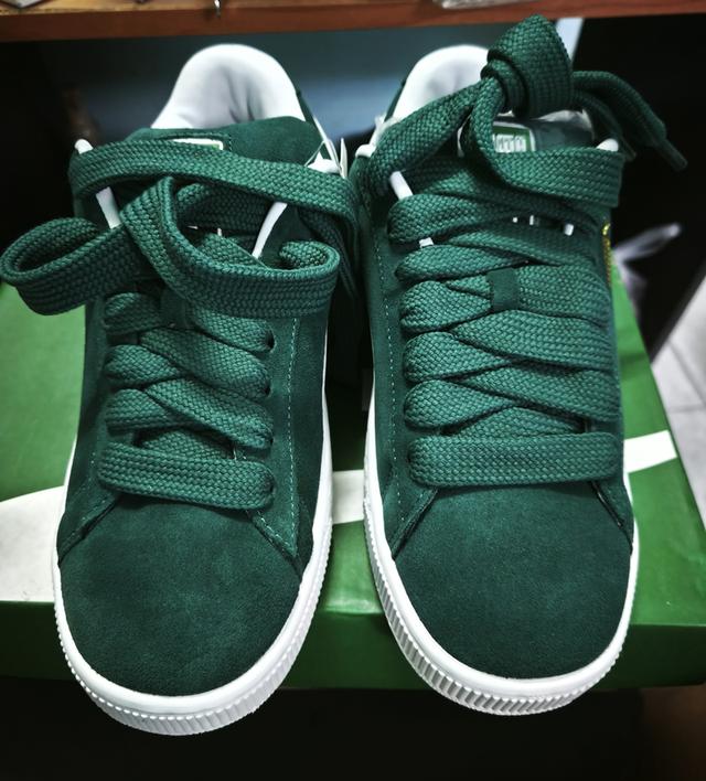 รองเท้า puma Suede XL Dark Myrtle- Warm White 6