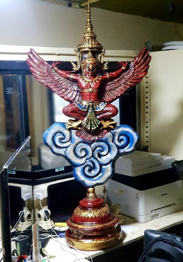 พญาครุฑ พิมพ์หน้าเทพบุตร ครุฑตั้งโต๊ะบูชา องค์ใหญ่ สูง135ซม 5
