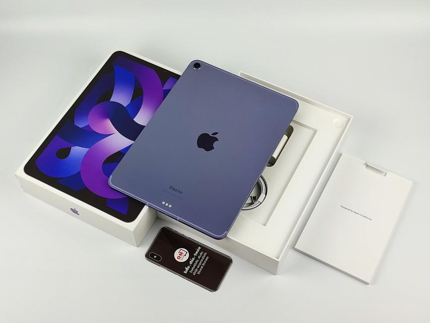 ขาย/แลก iPad Air5 (2022) 64 (Wifi+Cellular) สี Purple ศูนย์ไทย ประกันศูนย์ สภาพสวยมาก แท้ ครบกล่อง เพียง 21,900 บาท  1
