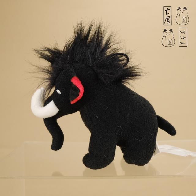พวงกุญแจ ตุ๊กตา ช้างดำ แมมมอธ แมมมูท 🐘 Black Woolly Mammoth Elephant・MAMMUT・First Zip Backpack Mascot ~ Keychain ~ 11 cm 🖤 รูปที่ 3