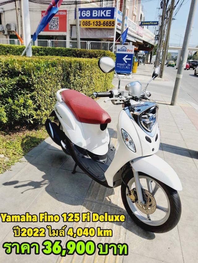 รูป Yamaha Fino 125 Fi Deluxe ปี2022 สภาพเกรดA 4040 km เอกสารพร้อมโอน