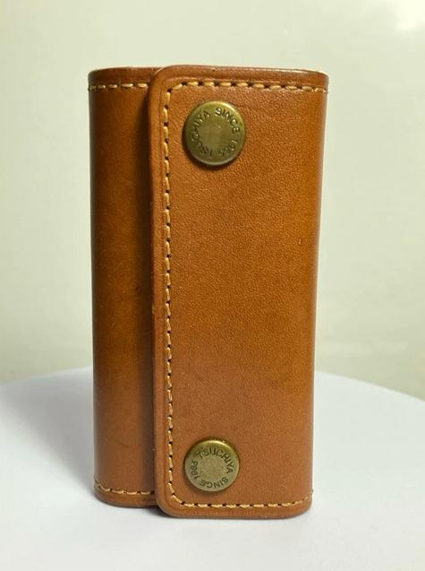 เคสใส่กุญแจหนังจาก Tsuchiya Kaban ของมือสอง
