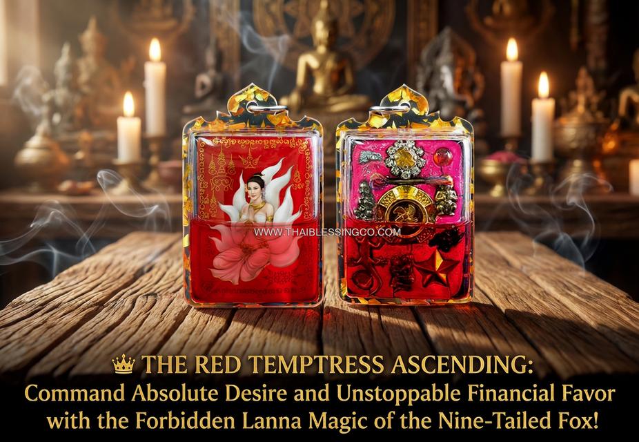 ✨ The Crimson Empress Nine-Tailed Fox Locket: Authentic Arjan Nan Kong "Lanna Sorcery" Edition for Supreme Seduction Aura, Instant Wealth Attraction, รูปย่อยที่ 2