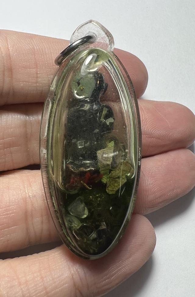 ⚰️ The Golden Oil Spirit: Look Krok Thep Rit "Wealth Caller" (Inlaid in Nam Man Prai) - Kruba Dhammamuni 2010 รูปที่ 9