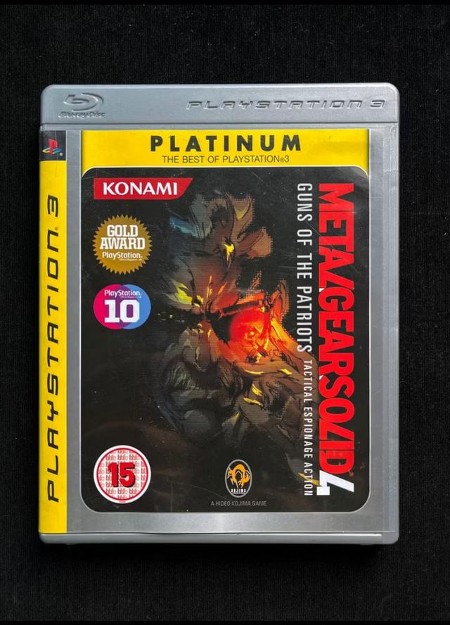 แผ่นเกมส์Metal Gear Solid 4 Playstation Ps3 ของแท้พร้อมคู่มือแท้(Ver.Eng)