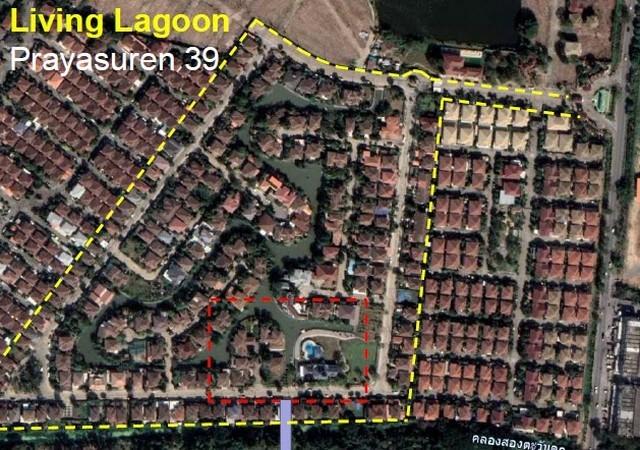 ขายบ้านหรู 2 ชั้น 4 น. 4 น้ำ ติดทะเลสาบ ม.ลิฟวิ่ง ลากูน (Living Lagoon) 140.40 ตร.ว. (พ.ท.ใช้สอย 437 ตร.ม.), ราคา 18.5 ล