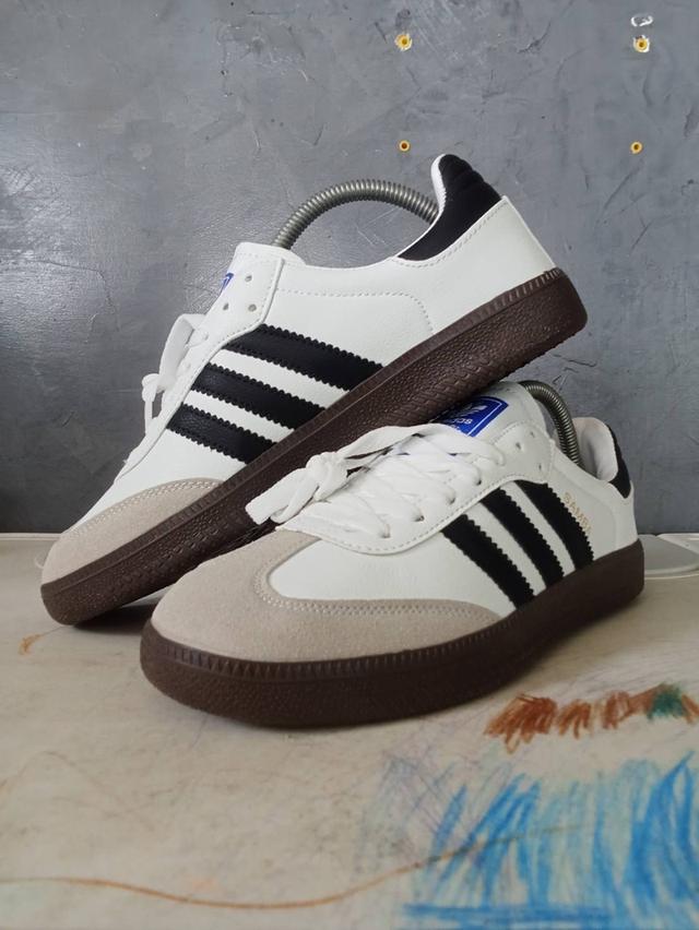 รองเท้า Samba OG สีขาว งานมือหนึ่ง ยาว 24.5 เบอร์ 38 ลงได้ จร้า