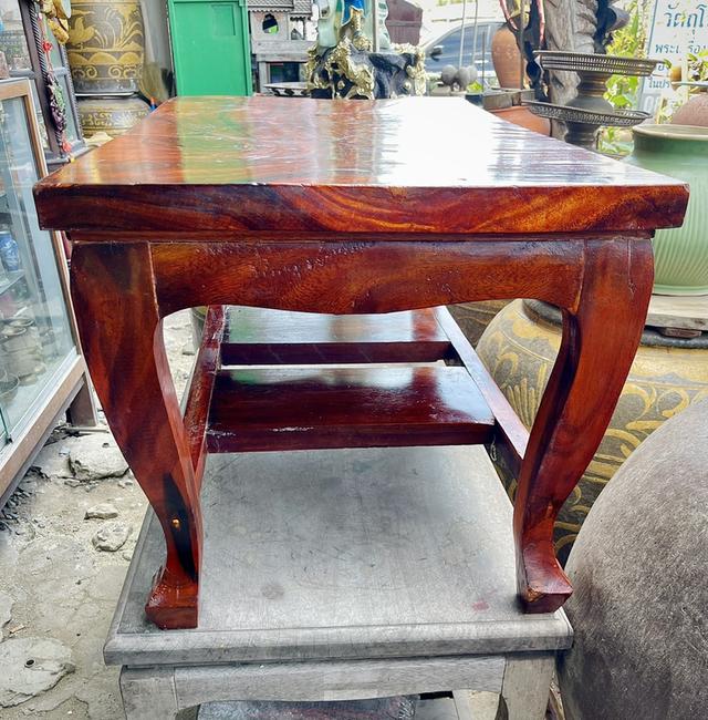 โต๊ะไม้ประดู่แผ่นเดียว โต๊ะไม้ประดู่ ขนาดยาว90ซม โต๊ะรับรองไม้ประดู่ 10