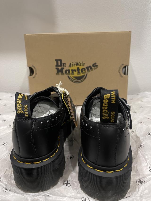 Dr.martens รุ่น Ramsey รองเท้าหนังแพลตฟอร์มส้นตึกทรง Monk Strap